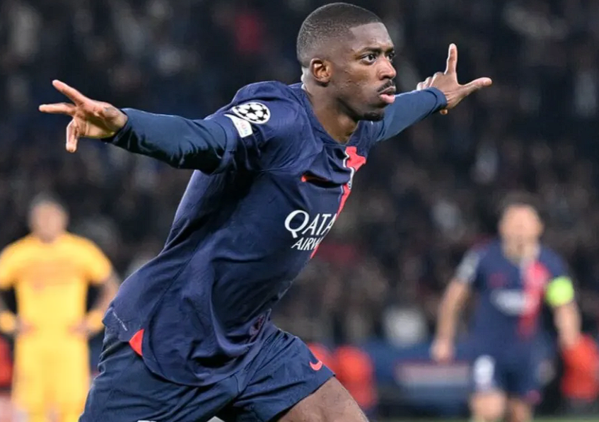 欧冠1/8决赛首回合：登贝莱提前下场，巴黎为次回合蓄力